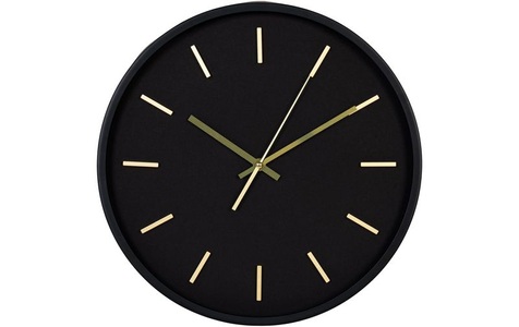 House nordic, House Nordic Wanduhr Kensington ø 35 cm, Schwarz, House Nordic Wanduhr Kensington ø 35 cm, Schwarz