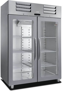FORS, FORS Gastronomie-Gefrierschrank, doppelte Glastür, Edelstahl, GN 2/1 DGFV 1400 GES Edelstahl, Fors DGFV 1400 GES Gastronomie?-?Gefrierschrank Edelstahl