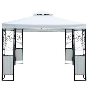 Ruby, Gartenpavillon Gazebo 3 x 3 m weiss, Gartenpavillon HOWEA 3 x 3 m weiss