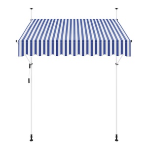 Ruby, Balkonmarkise 200 x 120 cm blau/weiss, Balkonmarkise 200 x 120 cm blau/weiss