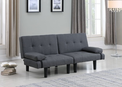 Eric Axis, Schlafsofa LINUS multifunktional grau, Schlafsofa Leinen LINUS multifunktional anthrazit