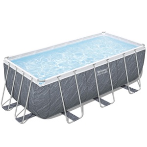 undefined, Bestway Pool Set Marmor-Optik 412 x 201 x 122 cm, Bestway Pool Set Marmor-Optik 412 x 201 x 122 cm