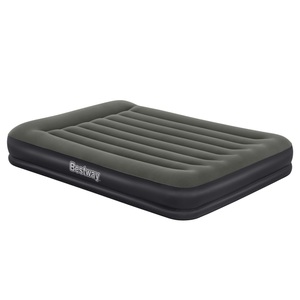Bestway, Bestway Luftbett tritech air 67699 203/152/36 cm , Tritech Air , Schwarz, Dunkelgrau , Kunststoff , 152x36 cm , matt , integriertes Kissen, beflockte Schlafseite , 0069160804, Luftbett Tritech Queen 203 x 152 x 36 cm
