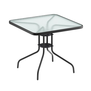 Peggy, Gartentisch 80 x 80 cm schwarz, Gartentisch 80 x 80 cm schwarz