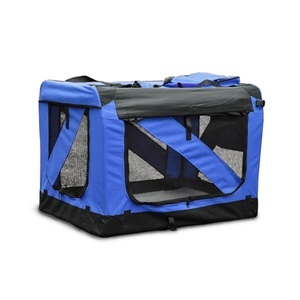 R - Hundetaschen, Hundebox faltbar XL blau