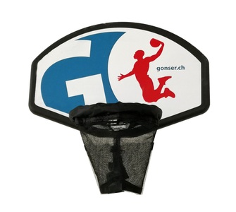 Jerry, Basketballkorb für Trampolin, Basketballset für Trampolin