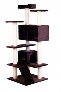 R - cat trees, Katzenbaum 131cm hoch, braun, 