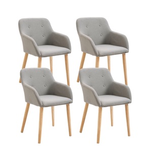 Lily - Betten, Esszimmerstuhl GABRIEL beige im 4er-Set, Esszimmerstuhl FABIO 4er Set beige