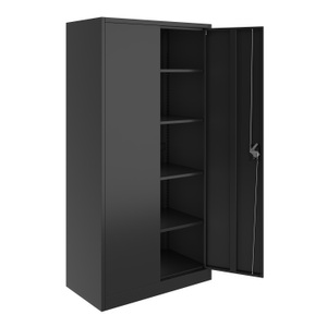 Ruby, Aktenschrank mit 4 Böden schwarz, Aktenschrank mit 5 Böden schwarz