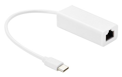Bernhard, Adapter Ethernet - USB C - Cabels, Ethernet - USB C Adapter weiss