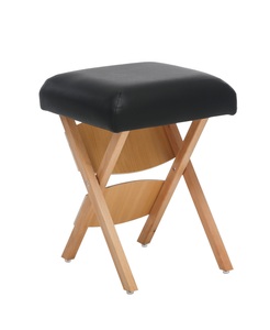 Eason, Klappstuhl Massagehocker schwarz, Klappstuhl Holz schwarz