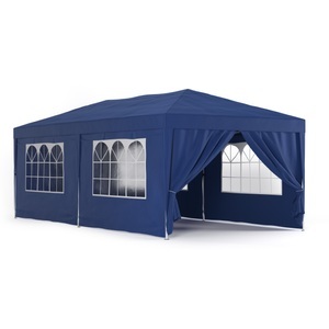 Nicole, Gartenpavillon Partyzelt 6 x 3 x 3 m blau, Partyzelt MYRTA 6 x 3 m blau