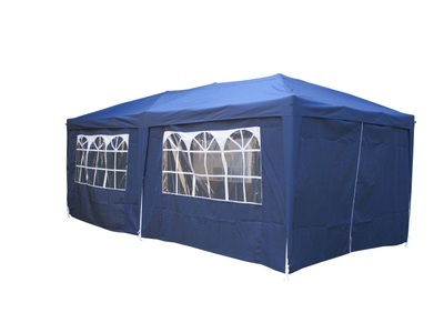 Nicole, Gartenpavillon Partyzelt 6 x 3 x 3 m blau, Partyzelt MYRTA 6 x 3 m blau