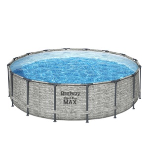 undefined, Bestway Pool Komplett-Set 488 x 122 cm, Bestway Pool Komplett-Set Steinwand-Optik 488 x 122 cm