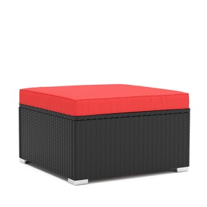 Ruby Ipro, Ottomane KRETA schwarz / rot, Ottomane KRETA schwarz/rot