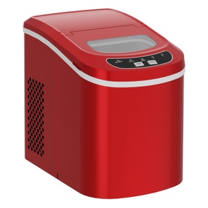 Ruby, Eiswürfelmaschine rot 12 kg / 24 h, 