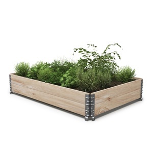Paletten, Faltrahmen für Hochbeet 120 x 80 cm, Faltrahmen für Hochbeet Holz 120 x 80 x 20 cm
