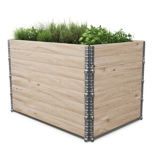 Paletten, Faltrahmen für Hochbeet 4er-Set, Faltrahmen für Hochbeet Holz 120 x 80 x 20 cm 4er Set