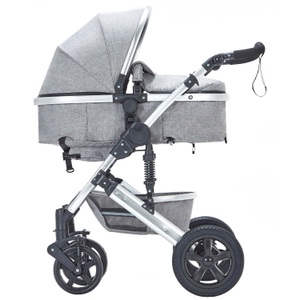 Ruby, Kinderwagen COZY 2 in 1 grau / silber
