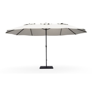 undefined, Doppel-Sonnenschirm SOLI 460 x 270 cm weiss, Doppel-Sonnenschirm SOLI 460 x 270 cm weiss