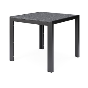 Wonderful Granit, Granittisch 80 x 80 x 76 cm schwarz, Granittisch 80 x 80 x 75 cm schwarz