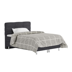 undefined, Boxspringbett MIDNIGHT 140 x 200 cm anthrazit, Boxspringbett MIDNIGHT 140 x 200 cm anthrazit