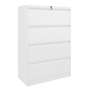 R - Aktenschrank, Aktenschrank mit 4 Schubladen weiss, Aktenschrank mit 4 Schubladen weiss