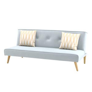 Joyce Sofas, Schlafsofa LEA hellblau