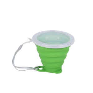 R - Camping, Becher Silikon faltbar grün 270 ml, Becher Silikon faltbar grün 270 ml