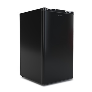 R - Ice cube maker + Fridge, Kühlschrank mit Gefrierfach 90 L schwarz, Kühlschrank mit Gefrierfach 90L schwarz