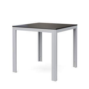 Chen Poly, Tisch Polywood 80 x 80 cm anthrazit, Gartentisch NELI 80 x 80 cm anthrazit