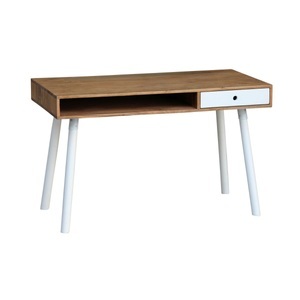 Pat Möbel, Schreibtisch JOELLE 120 x 60 cm, Schreibtisch mit Schublade JOELLE