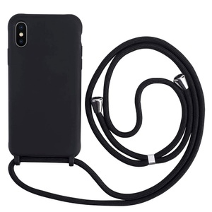 Linda Trait, Handyhülle mit Band iPhone X schwarz, Handyhülle mit Band iPhone X schwarz