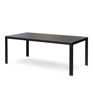 Chen Poly, Tisch Polywood 200 x 100 cm anthrazit / schwarz, Gartentisch KAVO 200 x 100 cm anthrazit/schwarz