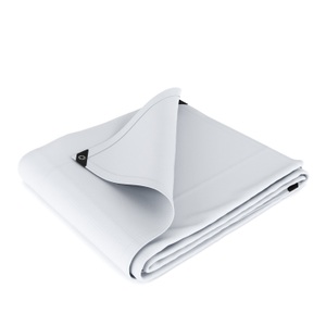 Ruby Diverses, Abdeckplane weiss 2 x 5 m, Abdeckplane PVC 450g/m2 weiss 2 x 5 m