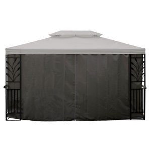 undefined, Seitenwände Gartenpavillon LAVEN 4 x 3 m anthrazit, Seitenwände Gartenpavillon LAVEN 4 x 3 m anthrazit