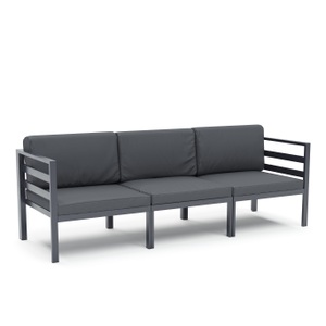 Mark Sunl, Lounge SAMBIA 3-teilig anthrazit, Lounge SAMBIA 3-teilig anthrazit