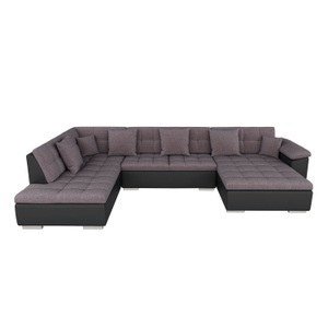 Eric Axis, Ecksofa ARIA rechts taupe/schwarz, Ecksofa ARIA rechts taupe/schwarz