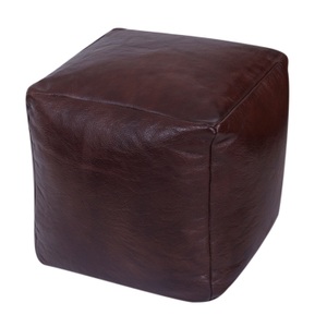 Ruby Diverses, Pouf SIDON, Pouf Leder SIDON braun