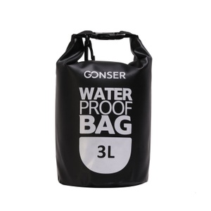 R - Dry Bags, Dry Bag Tasche wasserdicht schwarz 3L
