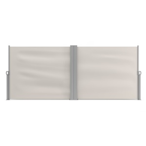 Feier Rattan, Doppelseitenmarkise 120 x 800 cm beige, Doppelseitenmarkise VIA 120 x 800 cm beige