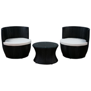 xx Liquidation, Gartenmöbel Rattan Lounge stapelbar Turm, Rattangarnitur MANHATTAN stapelbar