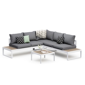 undefined, Lounge CAMILA anthrazit/weiss/braun