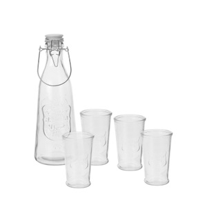 undefined, Gläser mit Trinkflasche 5er Set, Gläser mit Trinkflasche 5er Set
