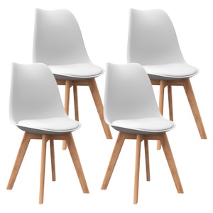 undefined, Esszimmerstuhl AMELIA weiss 4er Set, Esszimmerstuhl AMELIA 4er Set weiss