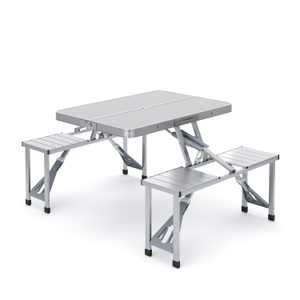 undefined, Campingtisch Garnitur klappbar 85 cm silber, Campingtisch Garnitur klappbar 85 cm silber