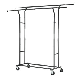undefined, Kleiderständer 2 Stangen bis 136 kg schwarz, Kleiderständer 2 Stangen bis 136 kg schwarz