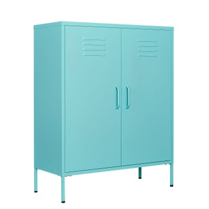 undefined, Kommode Metall KLAUS 80 x 101 cm türkis, Kommode Metall KLAUS 80 x 101 cm türkis