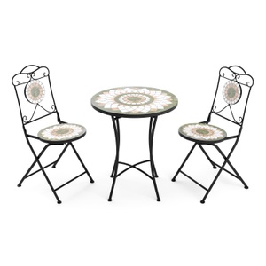 undefined, Bistroset MOSAIK 3-teilig olive, Bistroset MOSAIK 3-teilig olive