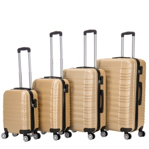 undefined, Reisekoffer Hartschalenkoffer AVA 4er Set champagner, Reisekoffer Hartschalenkoffer AVA 4er Set champagner